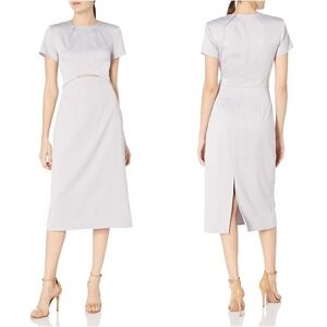 Elliatt Priscila Cap Sleeve Cutout Dress Size Medium Gray EUC